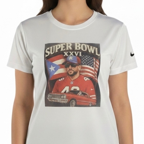 Nike White Super Bowl XXVI Graphic Men's T-Shirt - Picture 2 of 3